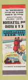 Matchbook Cover - K&R Radio TV Harrisburg PA Courtesy