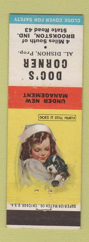 Matchbook Cover - Doc's Corner Brookston IN