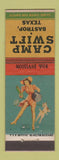 Matchbook Cover Camp Swift Bastrop TX pinup 95th Division Plumbers Union Austin
