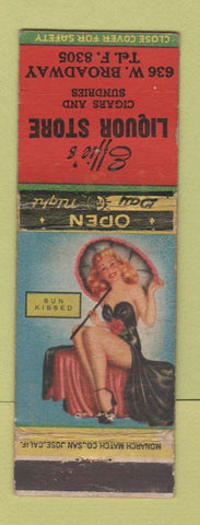 Matchbook Cover - Effie's Liquor Store pinup WEAR