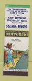 Matchbook Cover - George Winters Insurance Harrisburg PA