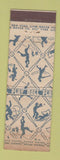 Matchbook Cover - Lion Matches Baseball Theme