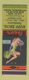 Matchbook Cover - Rupp Bros Beer Distributor Pittsburgh PA pinup
