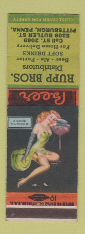 Matchbook Cover - Rupp Bros Beer Distributor Pittsburgh PA pinup