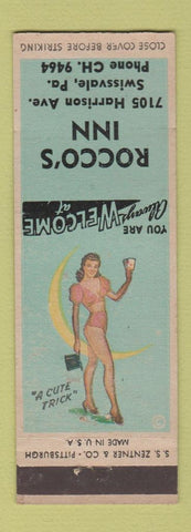 Matchbook Cover - Rocco's Inn Swissvale PA pinup