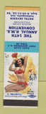 Matchbook Cover - RMS Convention 1954 Indianapolis IN pinup