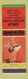 Matchbook Cover - Dunlap Service Station oil gas Glade KS pinup