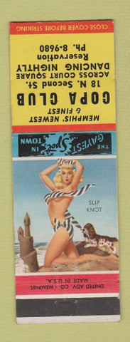 Matchbook Cover - Copa Club Memphis TN pinup