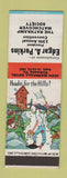 Matchbook Cover - Edgar Perkins RMS Richmond VA 1953 hillbilly