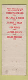 Matchbook Cover - Edgar Perkins RMS Richmond VA 1953 hillbilly