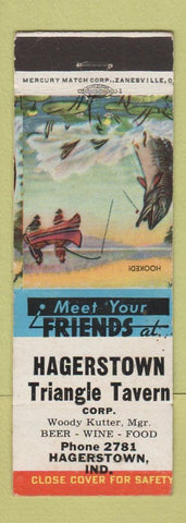 Matchbook Cover - Hagerstown Triangle Tavern IN