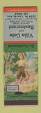 Matchbook Cover - Villa Cafe Restaurant Dormont PA