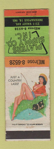 Matchbook Cover - Platers Supply Indianapolis IN pinup