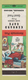 Matchbook Cover - Kennard Cafe IN hillbilly Don Green