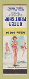 Matchbook Cover - Ottey Print Shop Media PA pinup I'm Next