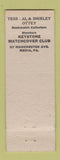 Matchbook Cover - Ottey Print Shop Media PA pinup I'm Next