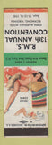 Matchbook Cover - RMS Convention 1953 Richmond VA pinup WEAR