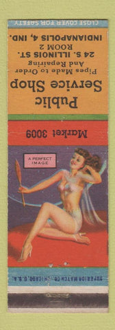 Matchbook Cover - Public Service Shop Indianapolis IN tobacco? pipes