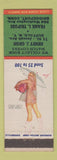 Matchbook Cover - Match Collectors Bridgeport CT Buffalo NY pinup