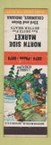 Matchbook Cover - North Side Market Columbus IN hillbilly Who's Fishin