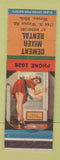 Matchbook Cover - Cement Mixer Rental Wayne MI pinup