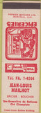 Matchbook Cover - Mailhot groceries girlie Ste Genevieve de Batiscan QC