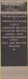Matchbook Cover - Republic Hose Rubber Menominee MI