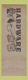 Matchbook Cover - Anderson Hardware Stratford CT