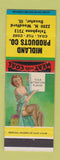Matchbook Cover - Midland Products Coal Tile Coke Decatur IL pinup