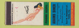 Matchbook Cover - Adams Diner York PA pinup Snug as a Bug