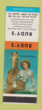 Matchbook Cover - Rudy's Fishing Tackle Boat Motors Apopka FL girlie