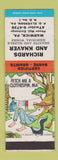 Matchbook Cover - Richards and Knaver Memorials Warwick PA hillbilly
