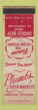 Matchbook Cover - Plumb's Grocery Muskegon MI WEAR