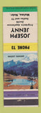 Matchbook Cover - Joseph Jenny Frigidaire Appliances Zenith TV Malmo NE