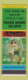 Matchbook Cover - McIntyre Anchor Service oil gas Des Moines IA pinup
