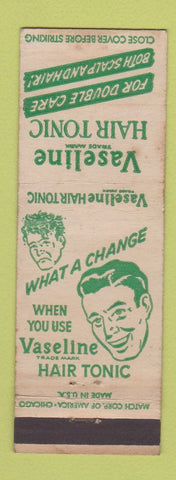 Matchbook Cover - Vaseline Hair Tonic WEAR