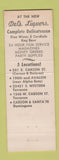 Matchbook Cover - Del's Handy Mart Liquor Torrance Dominguez CA Los Angeles