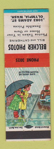 Matchbook Cover - Belcher Photos Olympia WA WEAR
