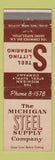 Matchbook Cover - Michigan Steel Supply Grand Rapids MI
