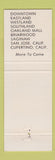 Matchbook Cover Lafayette Coney Island Detroit Saginaw MI San Jose Cupertino CA