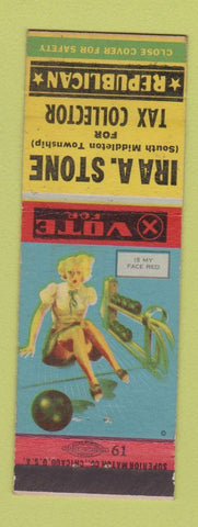 Matchbook Cover - Ira Stone Tax Collector South Middleton Township pinup