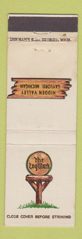 Matchbook Cover - The Log Mark Gaylord MI