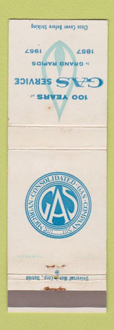 Matchbook Cover - Grand Rapids MI Gas Service 1957 WEAR