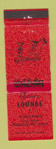 Matchbook Cover - Yosin's Lounge Sterling Heights MI