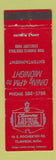 Matchbook Cover - Clawson Lounge Clawson MI