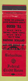 Matchbook Cover - Richardian Federal Credit Union Detroit MI WEAR