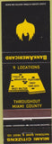 Matchbook Cover - Bank Americard credit Card Bradford OH Piqua Troy