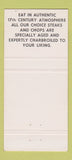 Matchbook Cover - Ye Olde Steak Hosue Tavern Windsor ON 30 Strike