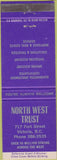 Matchbook Cover - North West Trust Victoria BC