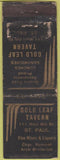 Matchbook Cover - Gold Leaf Tavern St Paul MN POOR